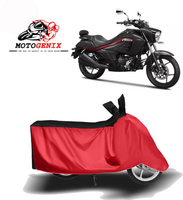 MOTOGENIX Two Wheeler Cover for Suzuki(Intruder, Red, Black)