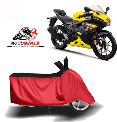 MOTOGENIX Two Wheeler Cover for Suzuki(GSX R150, Red, Black)