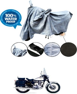 RONISH Waterproof Two Wheeler Cover for Royal Enfield(Machismo 350, Grey)