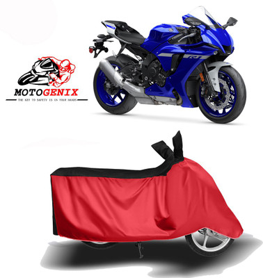 MOTOGENIX Two Wheeler Cover for Yamaha(YZF-R1, Red, Black)