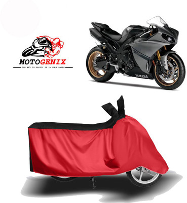 MOTOGENIX Two Wheeler Cover for Yamaha(YZF R1, Red, Black)