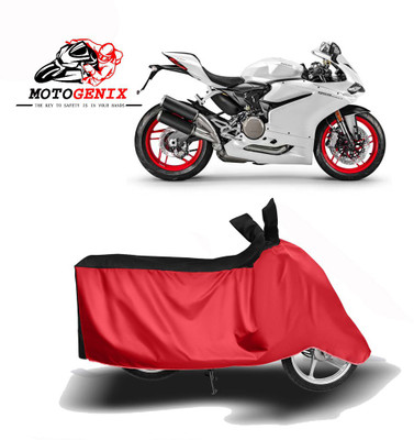 MOTOGENIX Two Wheeler Cover for Ducati(899 Panigale, Red, Black)