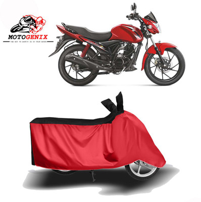 MOTOGENIX Two Wheeler Cover for Suzuki(Sling, Red, Black)