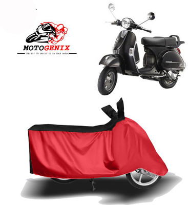 MOTOGENIX Two Wheeler Cover for LML(Star Euro, Red, Black)