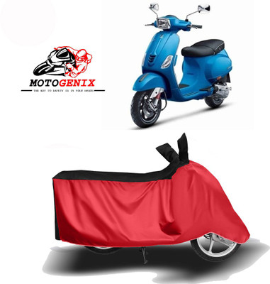 MOTOGENIX Two Wheeler Cover for Vespa(Vespa SXL, Red, Black)