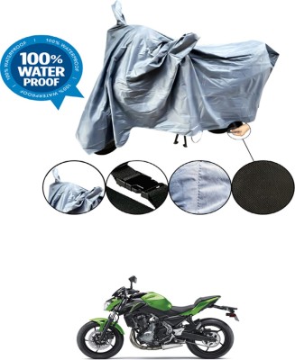 RONISH Waterproof Two Wheeler Cover for Kawasaki(Z650, Grey)