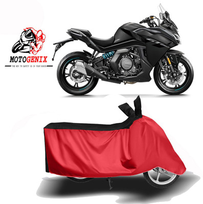 MOTOGENIX Two Wheeler Cover for CFMoto(650GT, Red, Black)