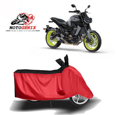 MOTOGENIX Two Wheeler Cover for Yamaha(MT-09, Red, Black)