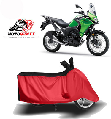 MOTOGENIX Two Wheeler Cover for Kawasaki(Versys-X 300, Red, Black)