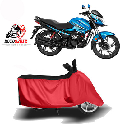 MOTOGENIX Two Wheeler Cover for Hero(Glamour Programmed FI, Red, Black)