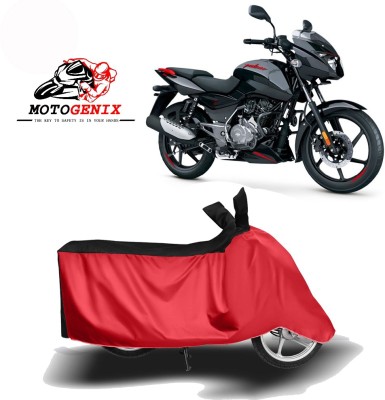 MOTOGENIX Two Wheeler Cover for Bajaj(Pulsar 125, Red, Black)