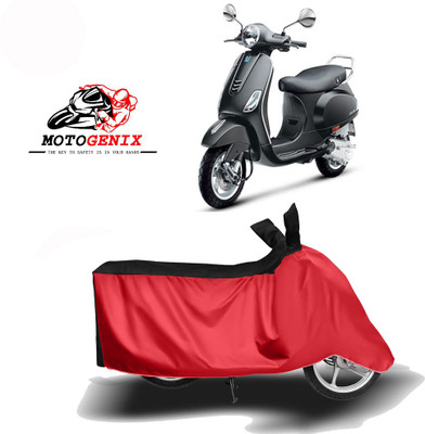MOTOGENIX Two Wheeler Cover for Vespa(Vespa VXL 150, Red, Black)