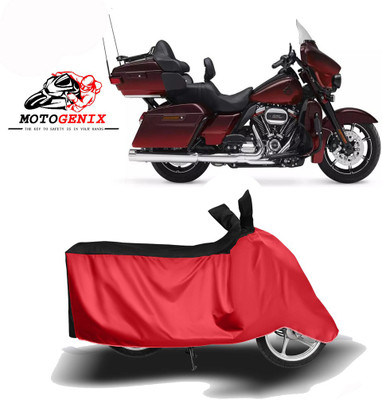 MOTOGENIX Two Wheeler Cover for Harley Davidson(CVO Limited, Red, Black)