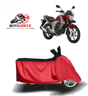 MOTOGENIX Two Wheeler Cover for Honda(Unicorn Dazzler, Red, Black)