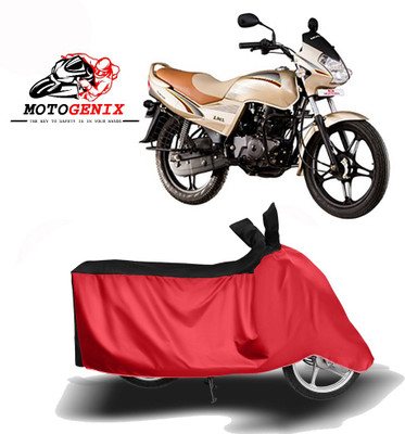 MOTOGENIX Two Wheeler Cover for LML(Freedom Prima, Red, Black)
