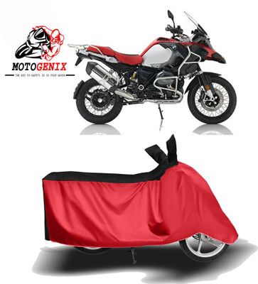 MOTOGENIX Two Wheeler Cover for BMW(R 1200 GS, Red, Black)