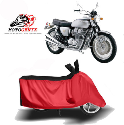 MOTOGENIX Two Wheeler Cover for Honda(CB, Red, Black)