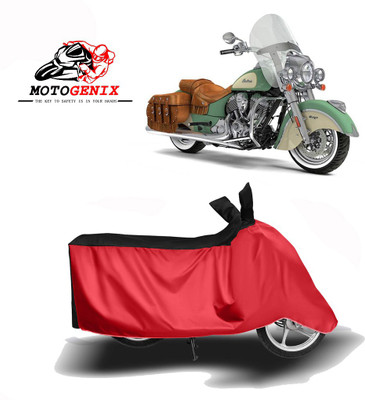 MOTOGENIX Two Wheeler Cover for Indian(Chief, Red, Black)