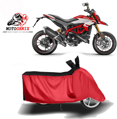 MOTOGENIX Two Wheeler Cover for Ducati(Hypermotard 939, Red, Black)