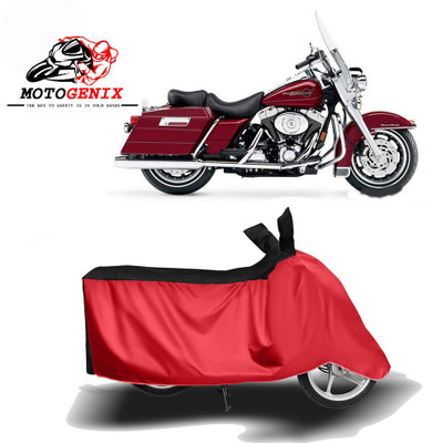 MOTOGENIX Two Wheeler Cover for Harley Davidson(Road King, Red, Black)
