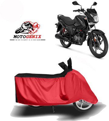 Amozkart Two Wheeler Cover for Hero(Glamour, Red, Black)