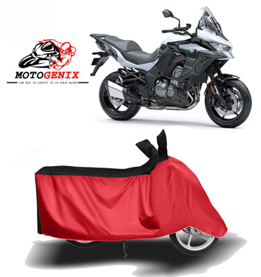 MOTOGENIX Two Wheeler Cover for Kawasaki(Versys 1000, Red, Black)