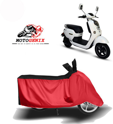 MOTOGENIX Two Wheeler Cover for Okinawa(Lite, Red, Black)