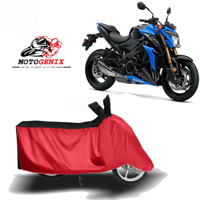 MOTOGENIX Two Wheeler Cover for Suzuki(GSX-S1000 ABS, Red, Black)
