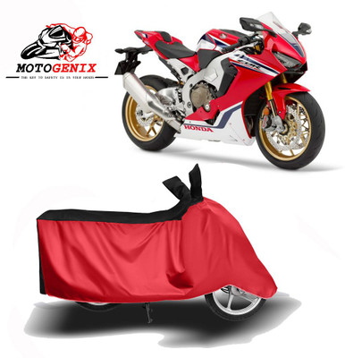 MOTOGENIX Two Wheeler Cover for Honda(CBR1000RR Fireblade, Red, Black)