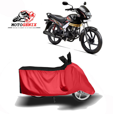 MOTOGENIX Two Wheeler Cover for Mahindra(Centuro XT, Red, Black)