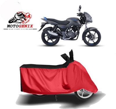 MOTOGENIX Two Wheeler Cover for Bajaj(Pulsar 125 Neon, Red, Black)