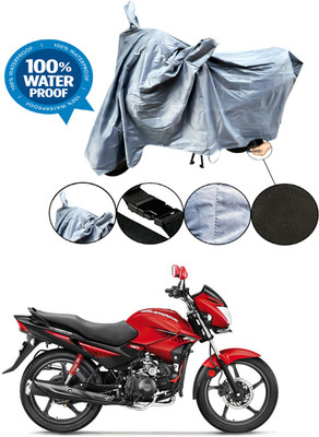 RONISH Waterproof Two Wheeler Cover for Hero(Glamour Programmed FI, Grey)
