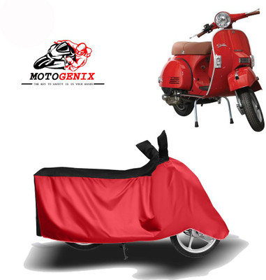 MOTOGENIX Two Wheeler Cover for LML(Star Euro 150, Red, Black)