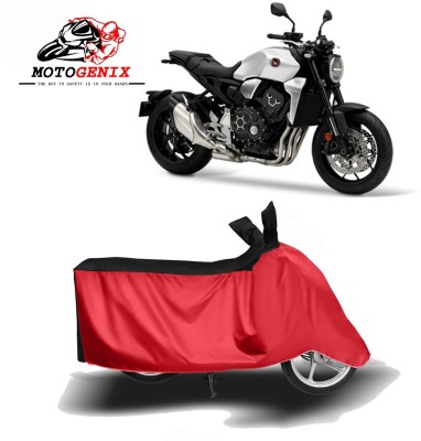 MOTOGENIX Two Wheeler Cover for Honda(CB1000R, Red, Black)