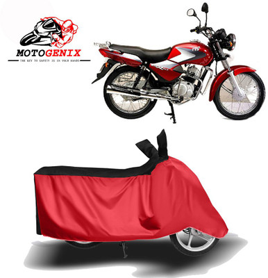 MOTOGENIX Two Wheeler Cover for TVS(Star, Red, Black)