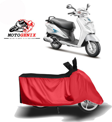 MOTOGENIX Two Wheeler Cover for Hero(Duet, Red, Black)