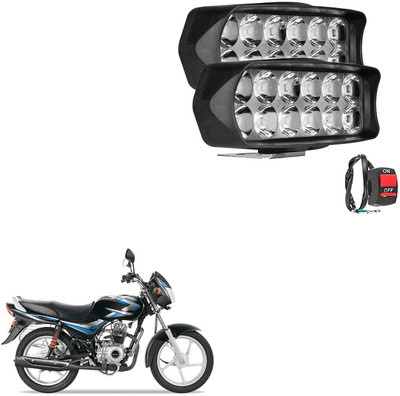 COMICAL HIGH QUALITY SUPER BRIGHT WATERPROOF DUAL ROW LED LIGHT WITH ON/OFF BUTON-095 Headlight Motorbike LED for Bajaj (12 V, 16 W)(CT 100)