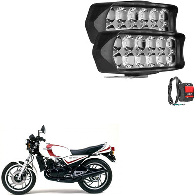 COMICAL HIGH QUALITY SUPER BRIGHT WATERPROOF DUAL ROW LED LIGHT WITH ON/OFF BUTON-084 Headlight Motorbike LED for Yamaha (12 V, 16 W)(RD 350, Pack of 2)