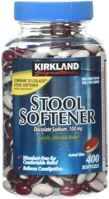 KIRKLAND Signature Stool Softener Docusate Sodium 100 Mg(400 Tablets)