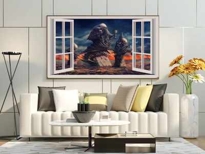 Zedexgraphics Vinyl Animation & Cartoons Multicolor Wallpaper(L x W: 60 cm x 90 cm)
