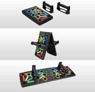 YUKI 14 in 1 Foldable Push-Up Board Push-up Bar Push-up Bar