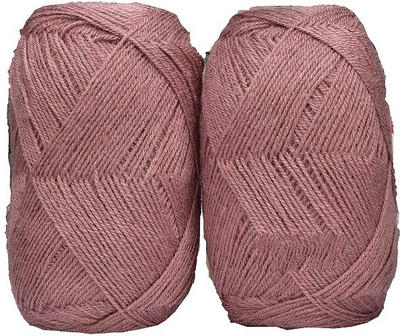 JEFFY Oswal Chirag Salmon (600 gm) Wool Ball Hand Knitting Wool/Art Craft Soft Fingering Crochet Hook Yarn, Needle Knitting Yarn Thread Shade no-3