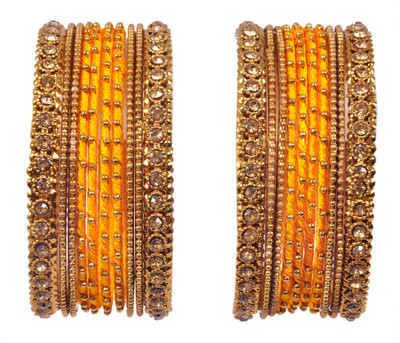 Rijoli Metal Bangle Set(Pack of 10)