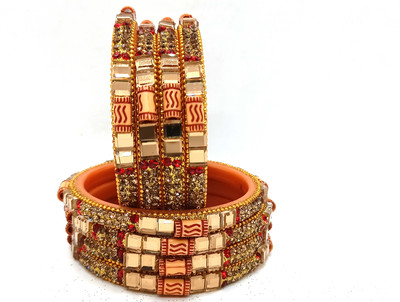 Soniaa Creation Alloy Gold-plated Bangle Set(Pack of 4)