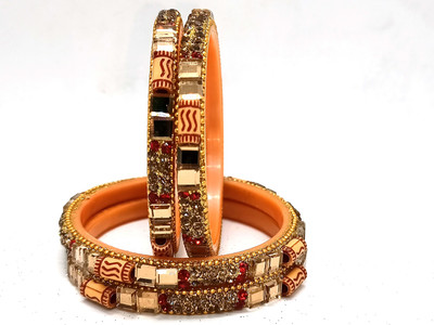 Soniaa Creation Alloy Gold-plated Bangle Set(Pack of 4)