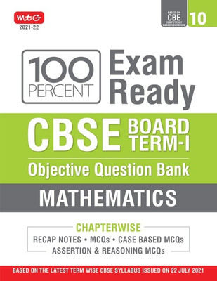 Class 10-100 Percent Exam Ready Cbse Board Term 1 Objective Question Bank Mathematics(English, Paperback, unknown)