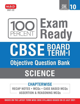 Cbse Term 1 Science Book- 100 Percent Exam Ready Cbse Class 10 Objective Question Bank(English, Paperback, Mtg Editorial Board)