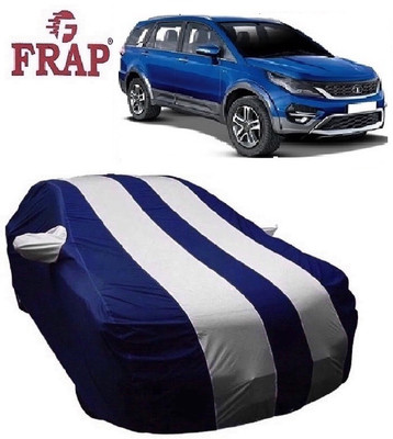 Frap Car Cover For Tata Hexa (With Mirror Pockets)(White, Blue)