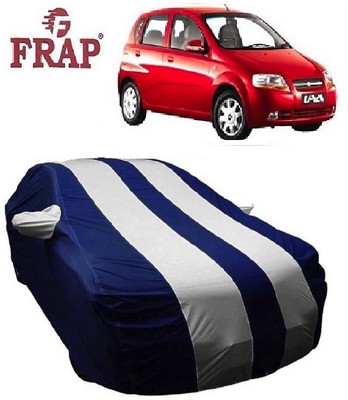 Frap Car Cover For Chevrolet UVA (With Mirror Pockets)(White, Blue)