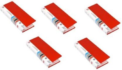 NSSP Business Card Holder/Debit/Credit/Visiting Card Organizer File (Red, Pack 3) 480 Card Holder(Set of 5, Red)